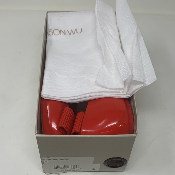 Melissa + Jason Wu Red Kids Dress Shoes with Bow Size 3 kids - Picture 7 of 8